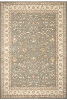 Noble Art Traditional Persian Style Rug - Green Beige Cream 6529/491-80x160