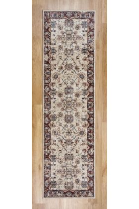 Alhambra Traditional Rug - 6549a ivory/ivory -  Runner 67 x 330 cm