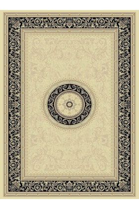 Noble Art Traditional Persian Style Rug - Beige Cream Black 6572/192-240 x 340 cm (7'10" x 11'2")