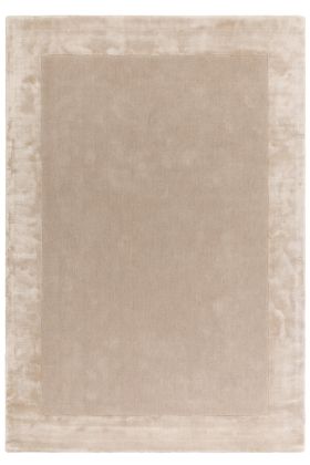 Ascot Border Wool Viscose Rug - Putty-80 x 150 cm - 2ft8in x 5ft