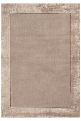 Ascot Border Wool Viscose Rug - Sand-160 x 230 cm