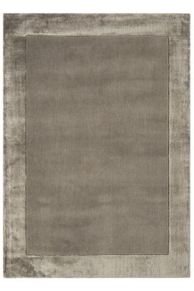 Ascot Border Wool Viscose Rug - Taupe-160 x 230 cm