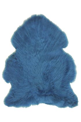 British Sheepskin Rug  - Cornflower Blue