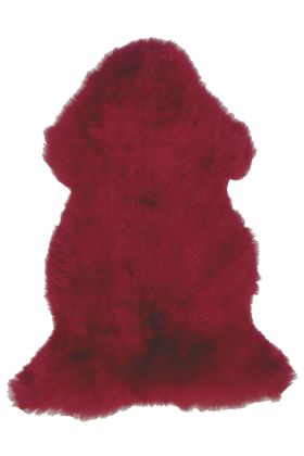British Sheepskin Rug  - Red-Single Skin