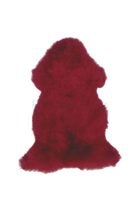 British Sheepskin Rug  - Red-Single Skin