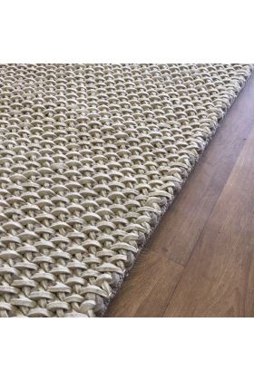 Handmade Plaited Felt Wool Special Moka - 150 x 240 cm