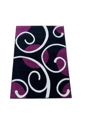Couture Rug - COU04 Black / Violet 120 x 170 cm
