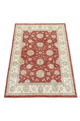 Afghan Ziegler Hand-knotted Rug - Rust 170 x 224 cm