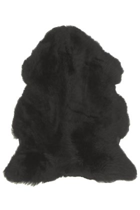 British Sheepskin Rug  - Black-Double Skin