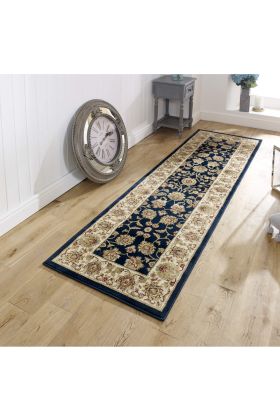 Kendra Traditional Rug - Ziegler Blue 3330B-Runner 68 x 235 cm - 2ft3in x 7ft9in