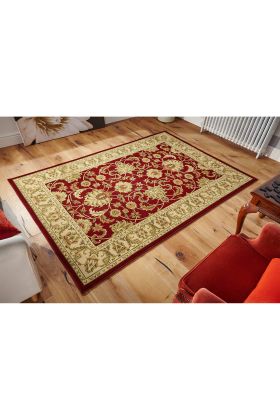 Kendra Traditional Rug - Ispahan Red 45M-Circle 150 cm - 5ft