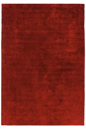 Milo Soft Plain Rug - Red -  200 x 290 cm (6'7" x 9'6")