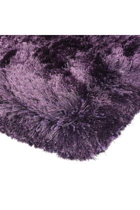Plush Shaggy Rug - Purple -  140 x 200 cm (4'7" x 6'7")