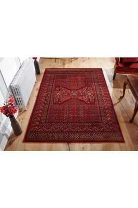 Royal Classic Traditional Afghan Design Red Rug - 635 R-160 x 235 cm (5'3