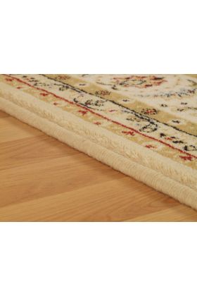 Royal Classic Traditional Persian Design Ivory Beige Rug - 217 W-120 x 180 cm (4' x 6')