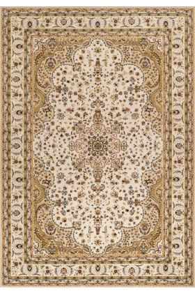 Royal Classic Traditional Persian Design Ivory Beige Rug - 217 W-160 x 235 cm (5'3" x 7'9")