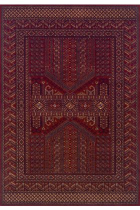 Royal Classic Traditional Afghan Design Red Rug - 635 R-160 x 235 cm (5'3" x 7'9")