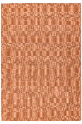 Sloan Flatweave Rug - Orange -  200 x 300 cm (6'7" x 9'10")
