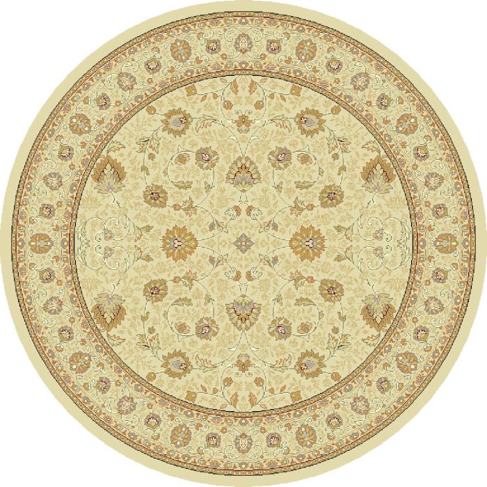 Noble Art Traditional Persian Style Rug - Beige Cream 6529/190-Round Circle 160cm