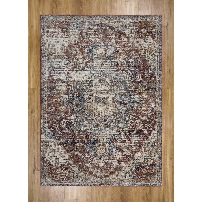 Alhambra Traditional Rug - 6504b red/red