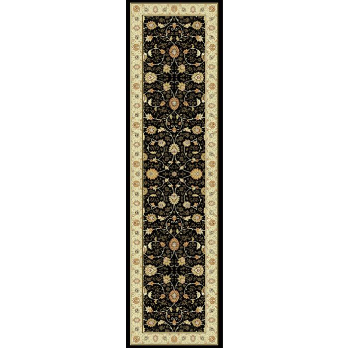 Noble Art Traditional Persian Style Rug - Black Beige 6529/090-Runner 67x240