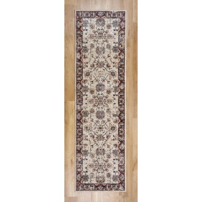 Alhambra Traditional Rug - 6549a ivory/ivory -  Runner 67 x 230 cm