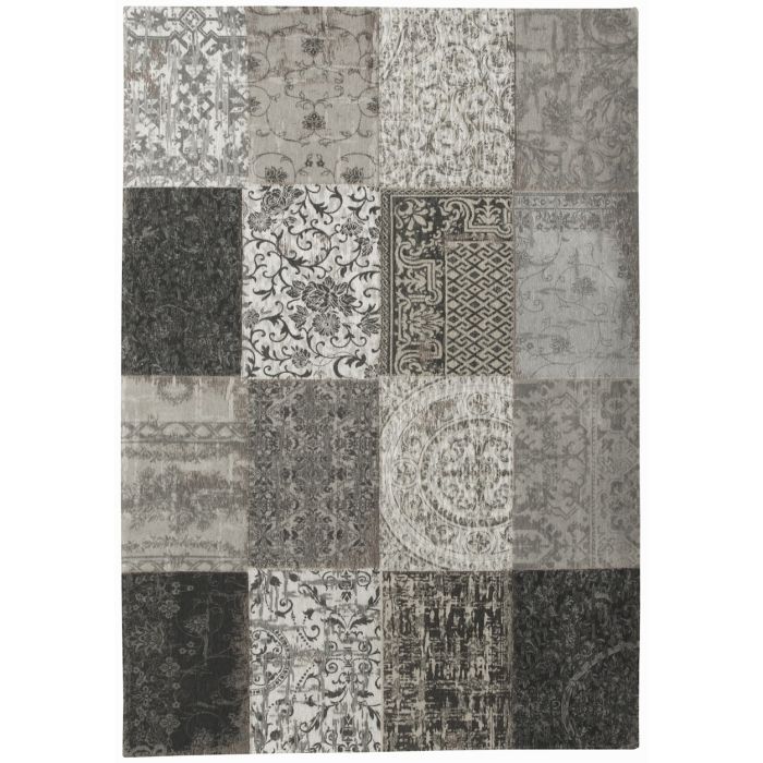 New Vintage Black and White 8101 Rug by Louis de Poortere-80 x 150 cm (2'8