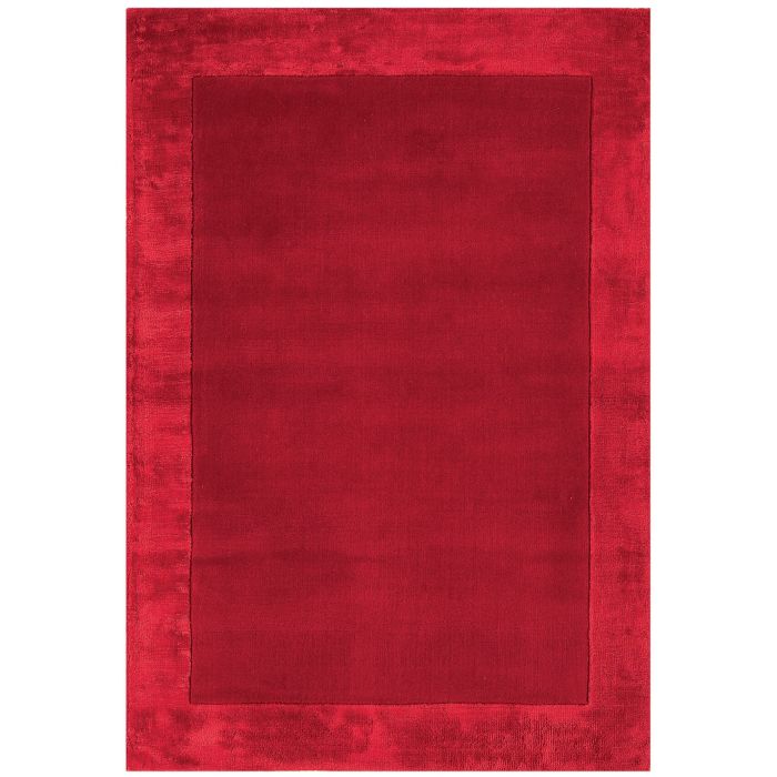 Ascot Border Wool Viscose Rug - Red-160 x 230 cm