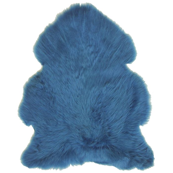 British Sheepskin Rug  - Cornflower Blue-Single Skin