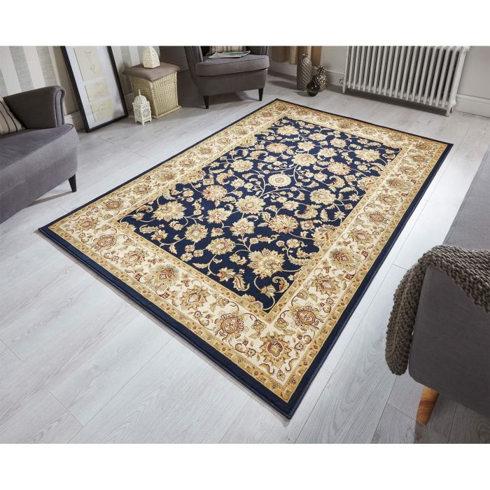 Kendra Traditional Rug - Ziegler Blue 3330B-80 x 140 cm - 2ft8in x 4ft7in