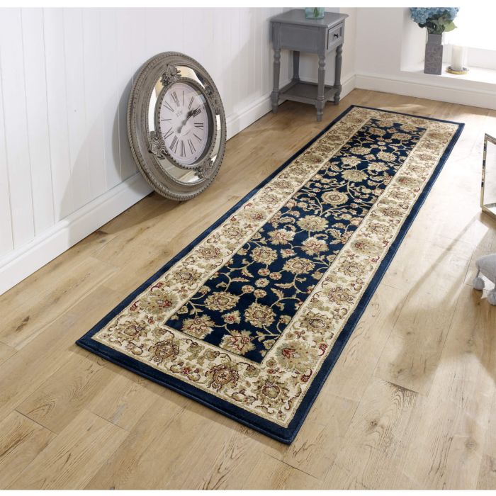 Kendra Traditional Rug - Ziegler Blue 3330B-Runner 68 x 235 cm - 2ft3in x 7ft9in