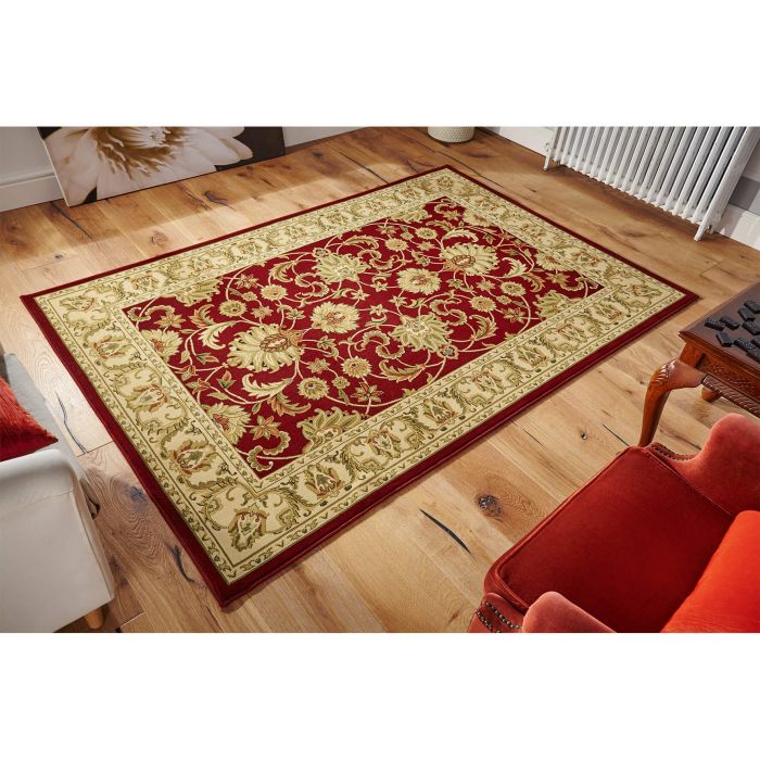Kendra Traditional Rug - Ispahan Red 45M-Circle 150 cm - 5ft