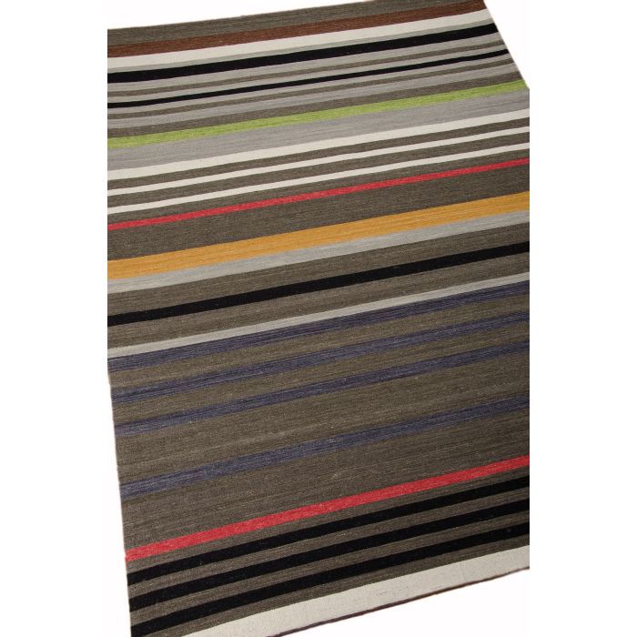 Griot Stripe Rug - Adungu - Poppy Seed-122 x 183 cm (4' x 6')