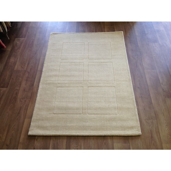 Trend Modern Squares Wool Rug - Oatmeal-120 x 170 cm (4' x 5'7