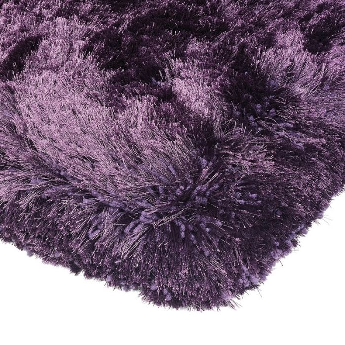 Plush Shaggy Rug - Purple -  160 x 230 cm (5'3