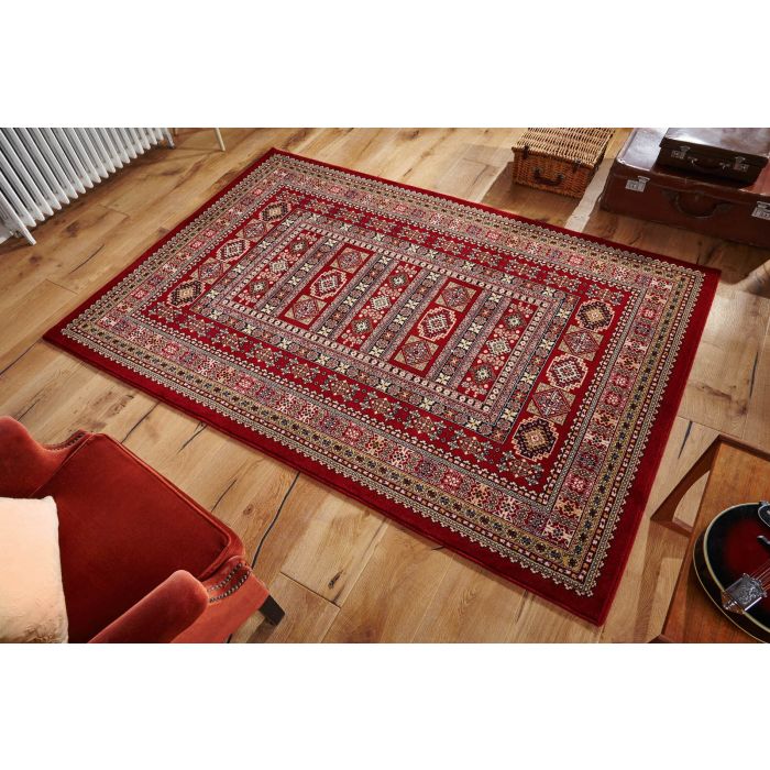 Royal Classic Traditional Persian Design Red Rug - 191 R-120 x 180 cm (4' x 6')