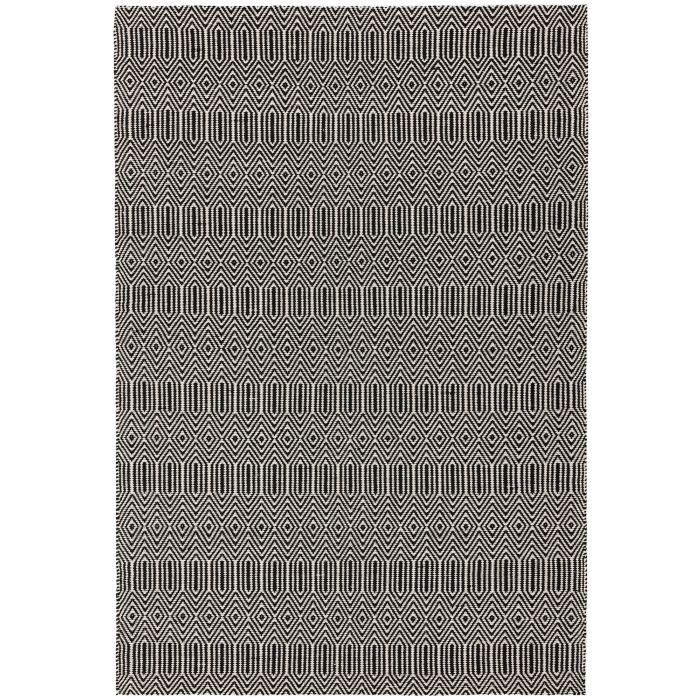 Sloan Flatweave Rug - Black -  100 x 150 cm (3'3